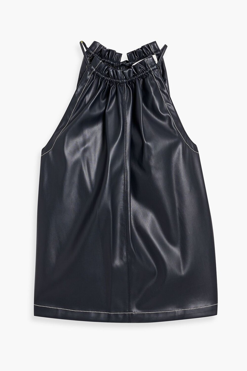 

Топ из искусственной кожи со сборками 3.1 PHILLIP LIM, нави