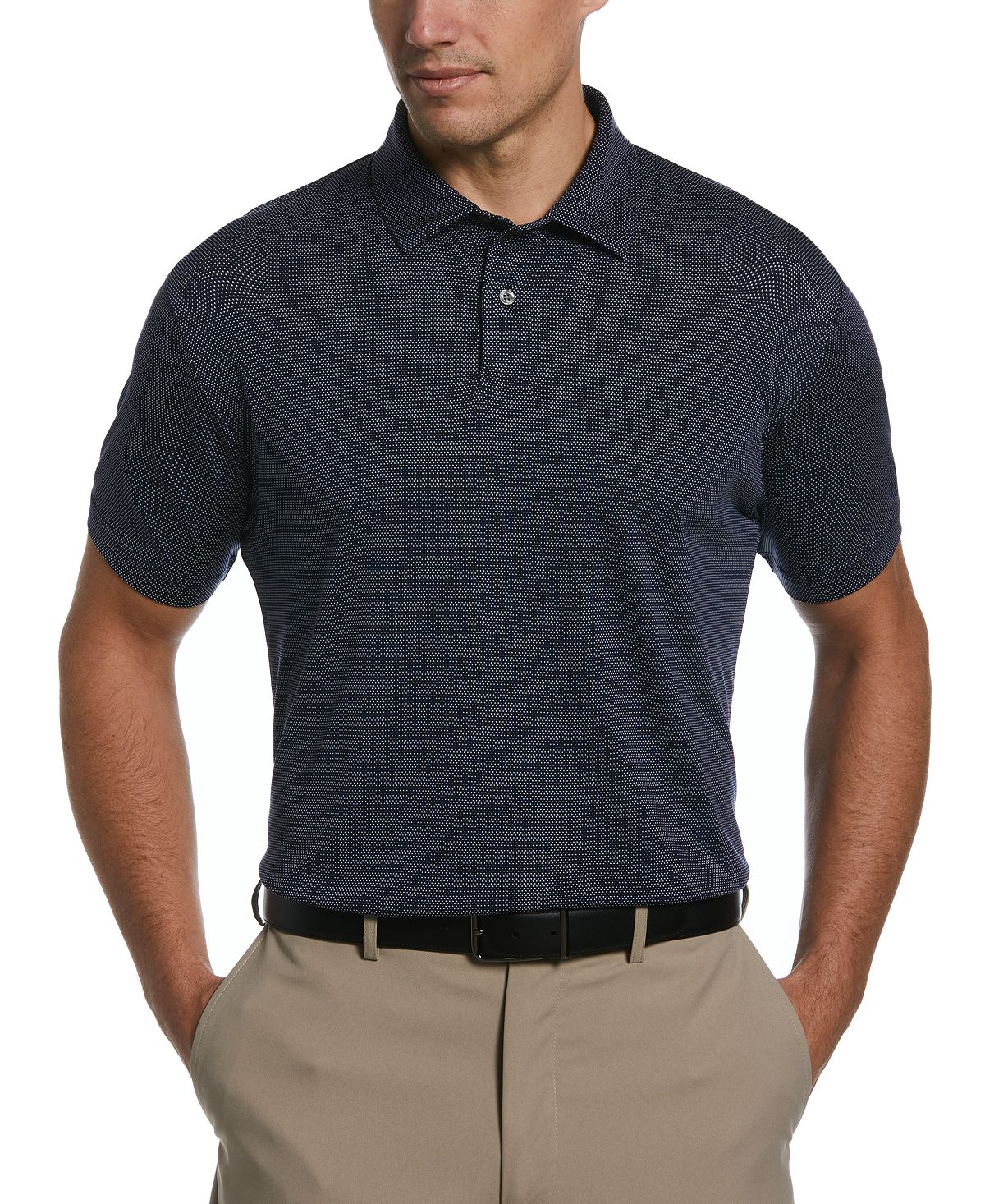 Мужская рубашка-поло с короткими рукавами и фактурной текстурой «птичий глаз» PGA TOUR мячи для гольфа nxt tour s 50 шт качество aaa идеальное сочетание мячей для гольфа tour nxt tour для каждого игрока в гольф