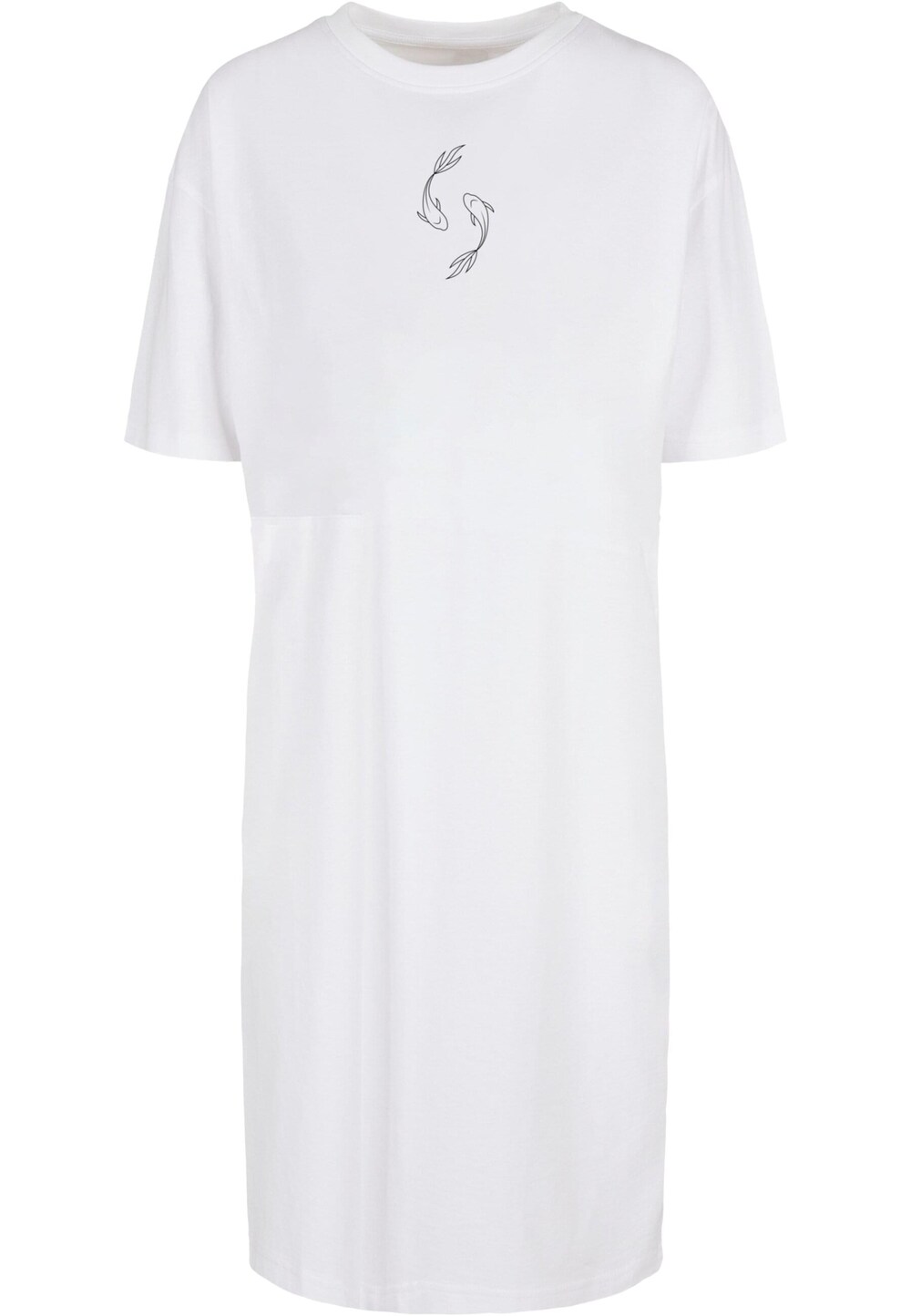 Платье Merchcode Spring - Yin & Jang Fish, белый