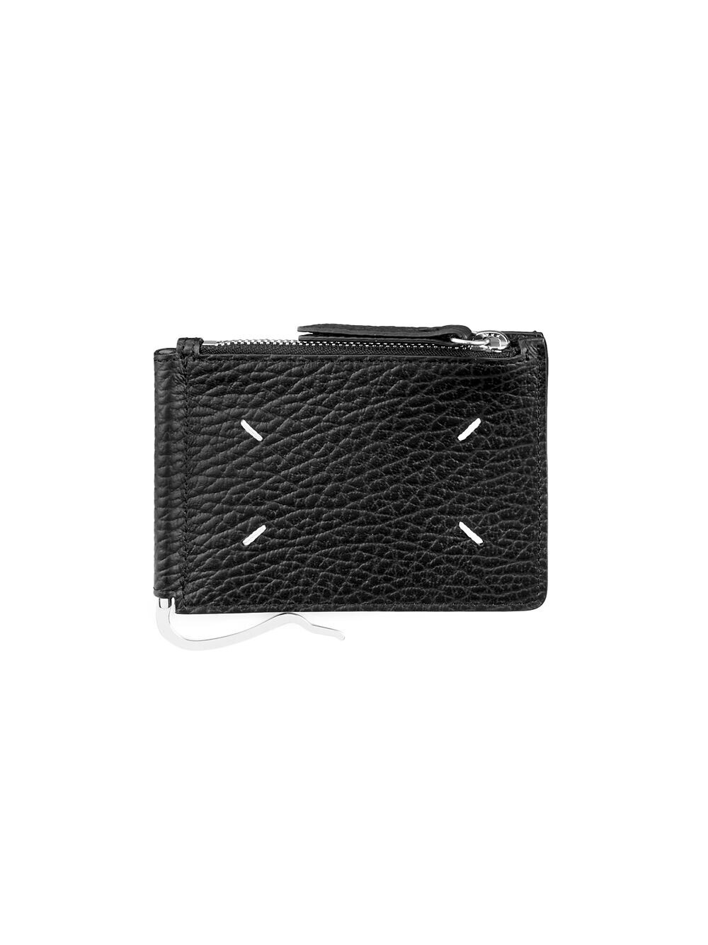 

Кожаный кошелек Slim 2 Pincer Maison Margiela, черный