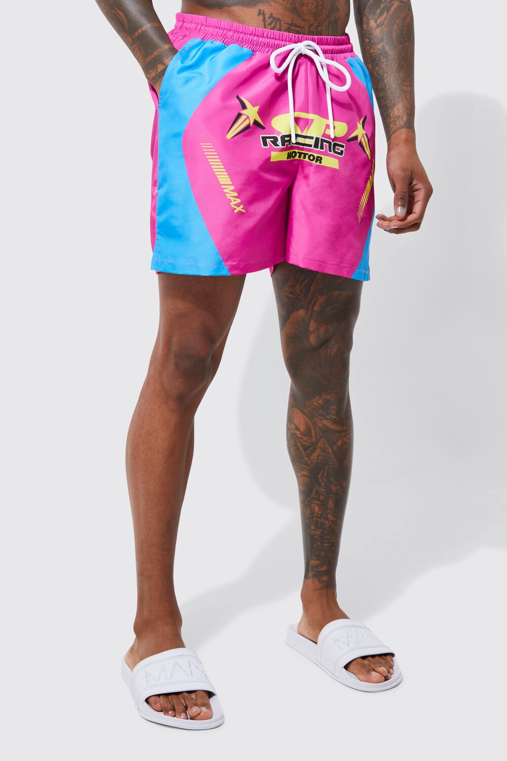 

Короткие шорты для плавания Boohoo, розовый