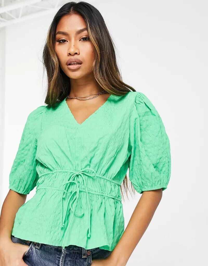 

Зелёный топ Vero Moda с завязками