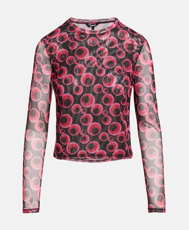 

Топ с длинными рукавами Desigual, красный