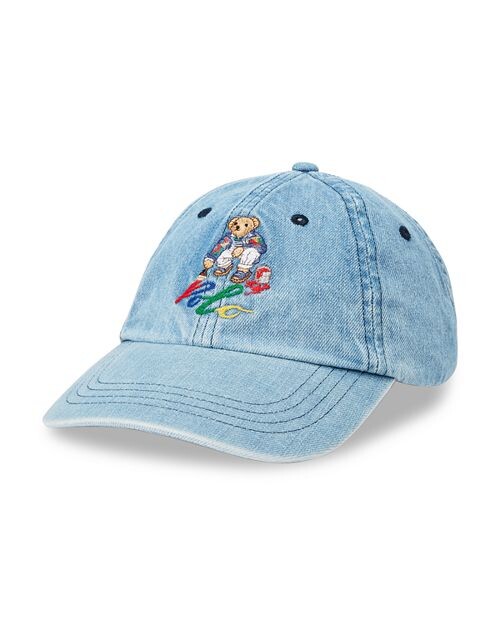 

Джинсовая бейсболка Polo Bear Polo Ralph Lauren, цвет Blue
