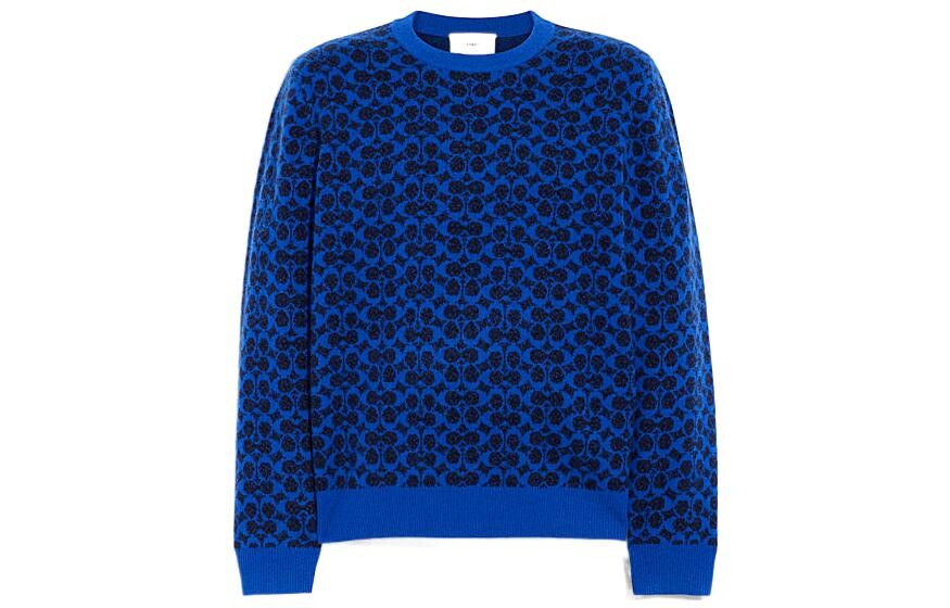 

COACH Мужской кашемировый свитер, цвет Bright Blue/Black/Dark Blue/Green/Orange