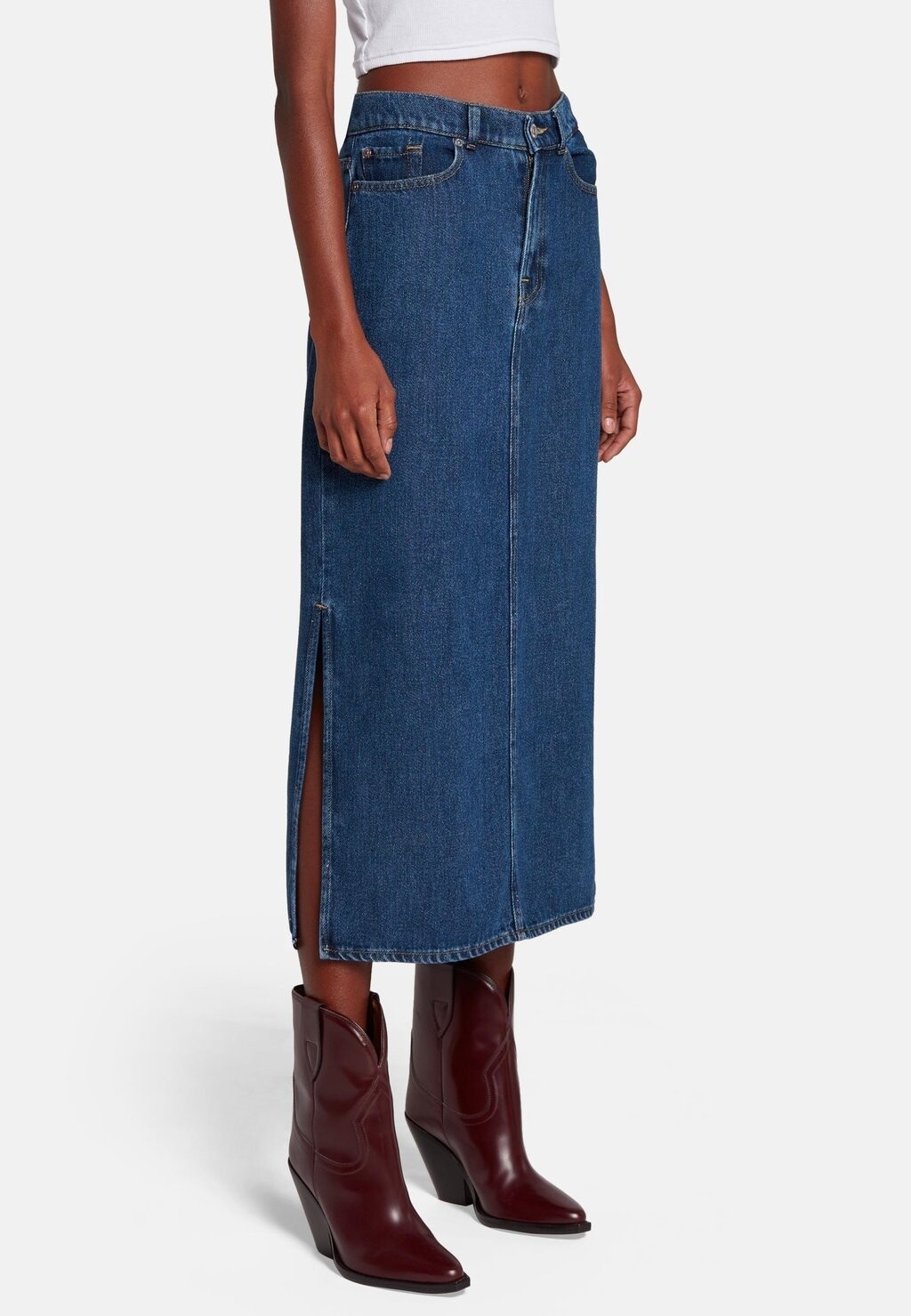 

Джинсовая юбка 7 for all mankind, синий
