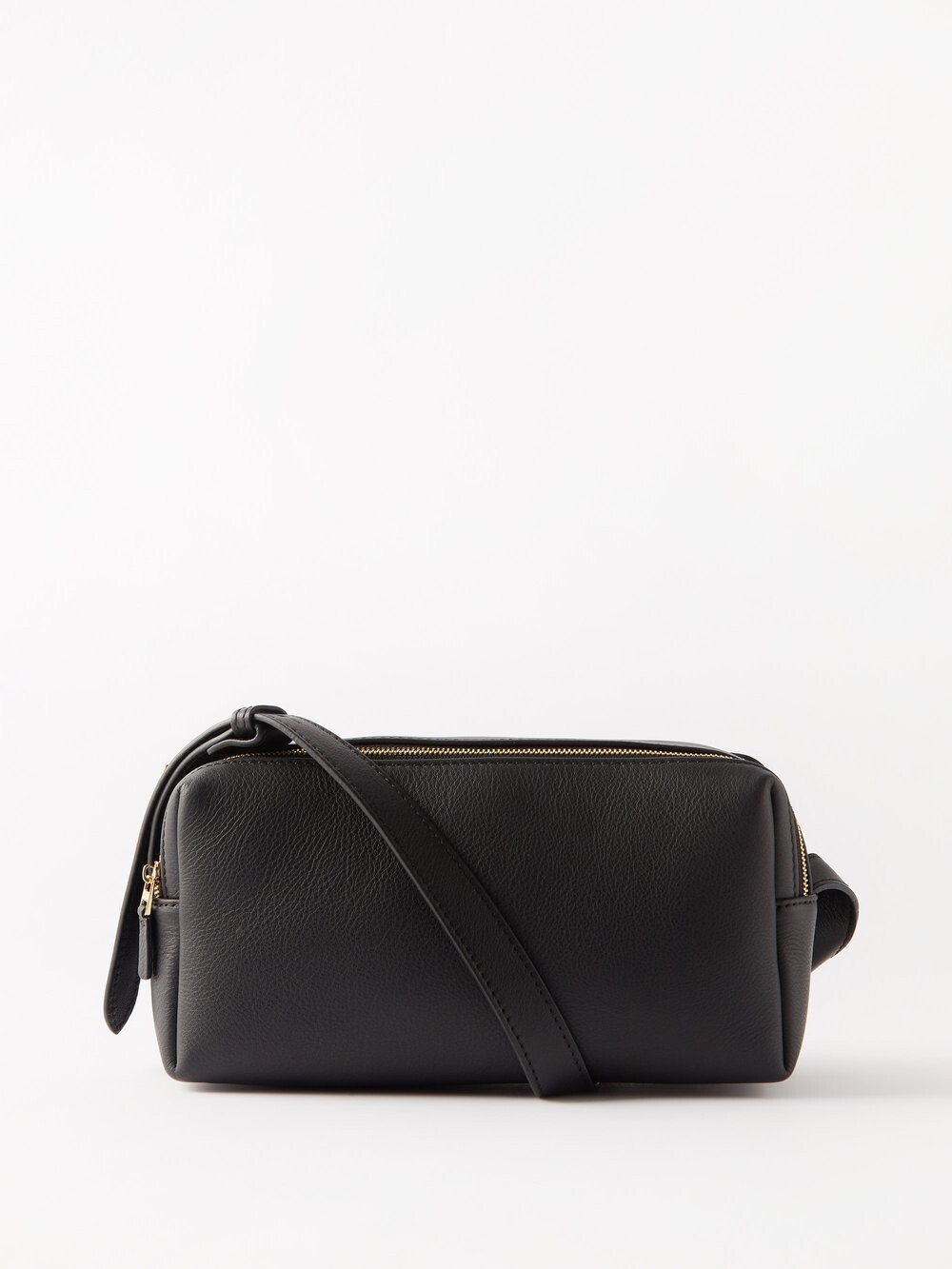 

Кожаная сумка на плечо trousse с двойной молнией Elleme, черный