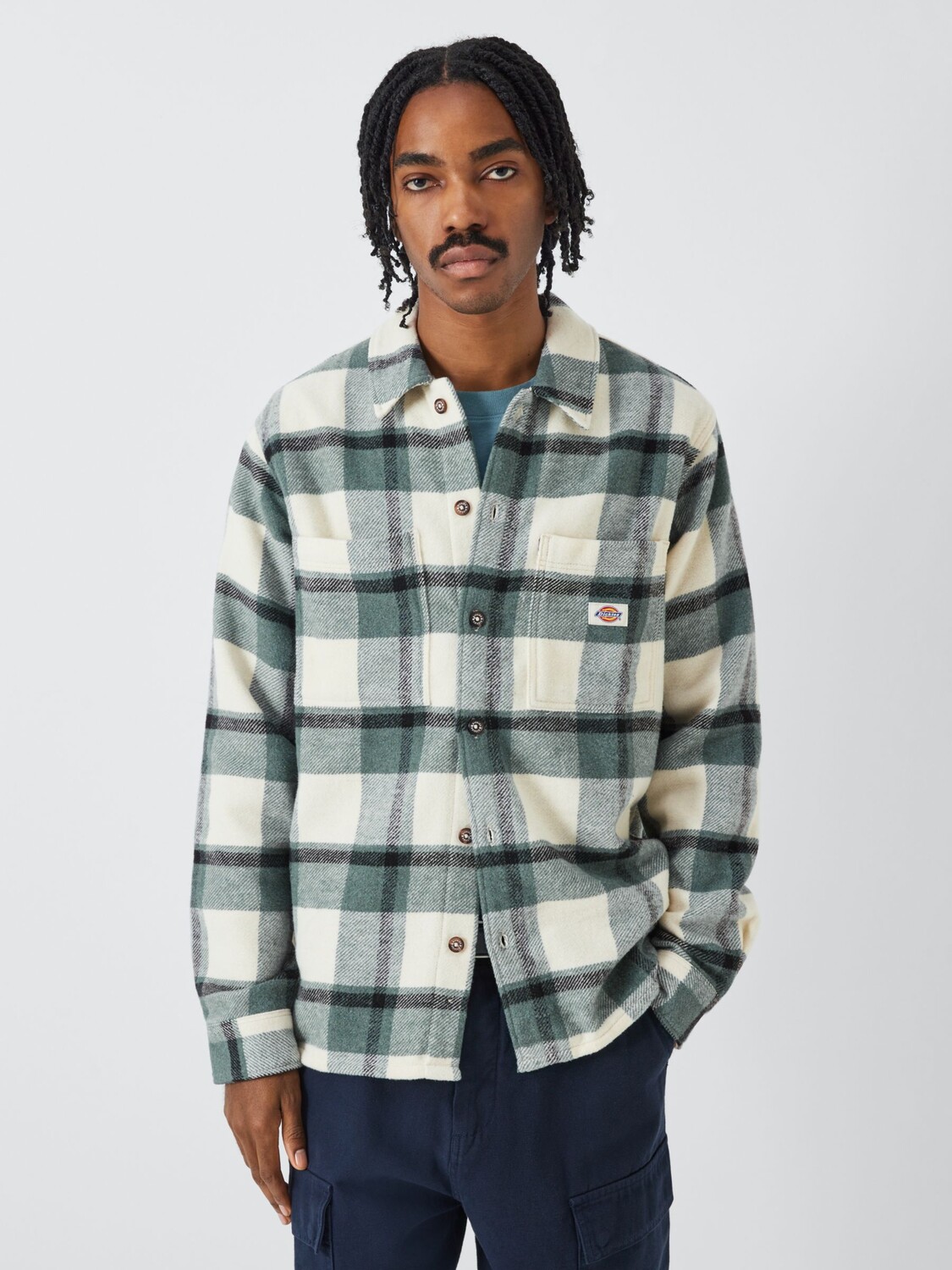 

Рубашка в клетку из смесовой шерсти в угольную клетку Dickies, мульти