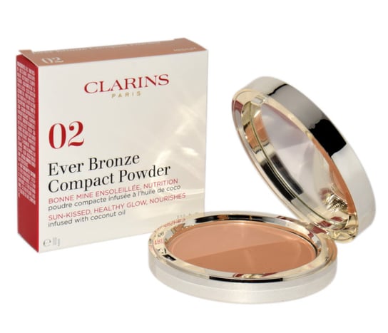 Пудра для лица 02 Clarins, Ever Bronze Compact Powder компактная бронзирующая пудра clarins ever bronze compact powder 10 гр