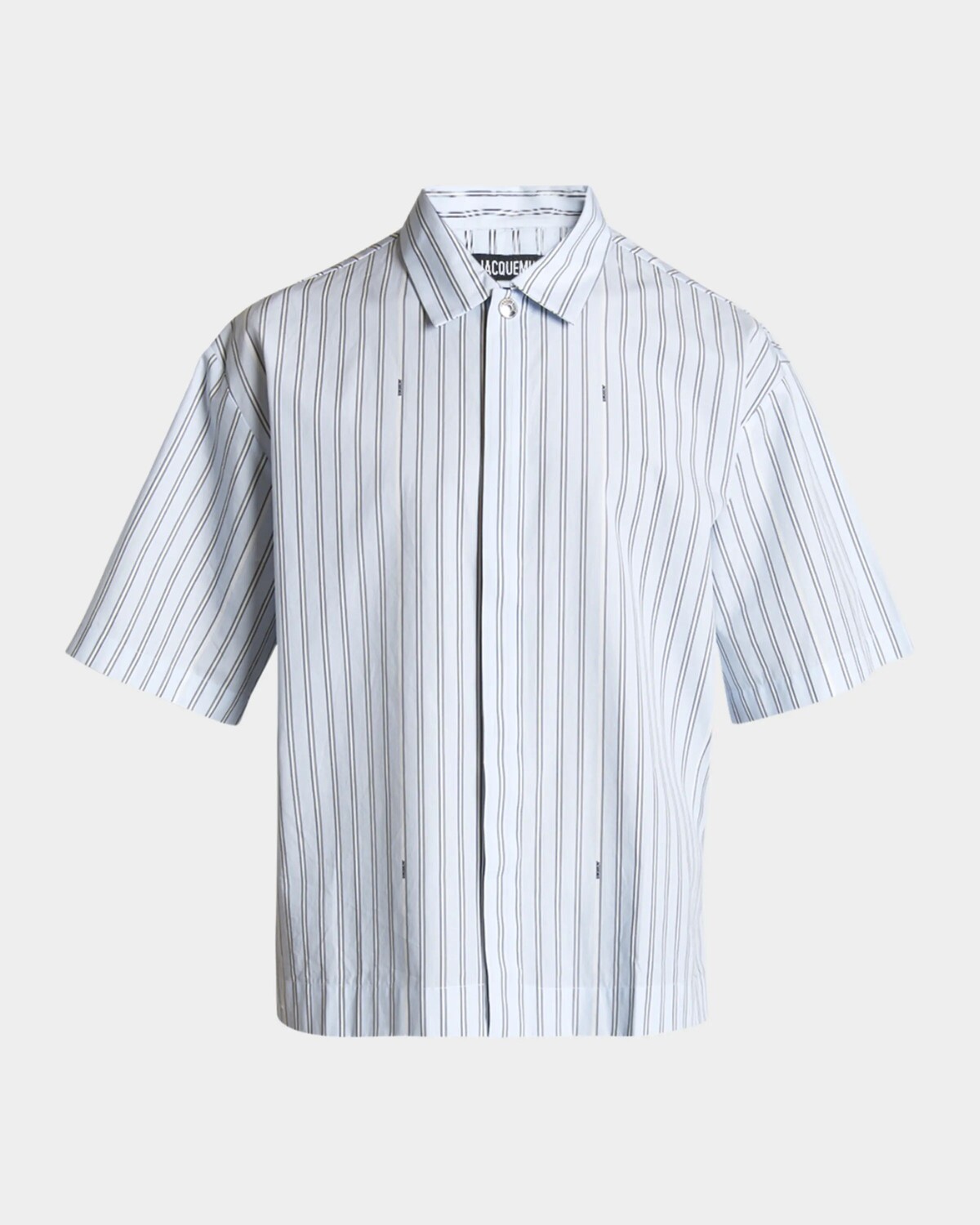 

Мужская спортивная рубашка в фирменную полоску Jacquemus, цвет Print Blue Stripe