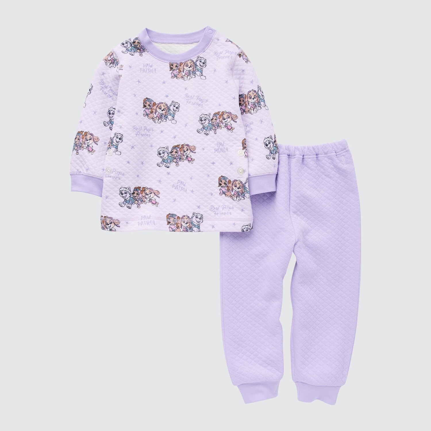 

Пижама UNIQLO Paw Patrol Ut стеганая для малышей, фиолетовый