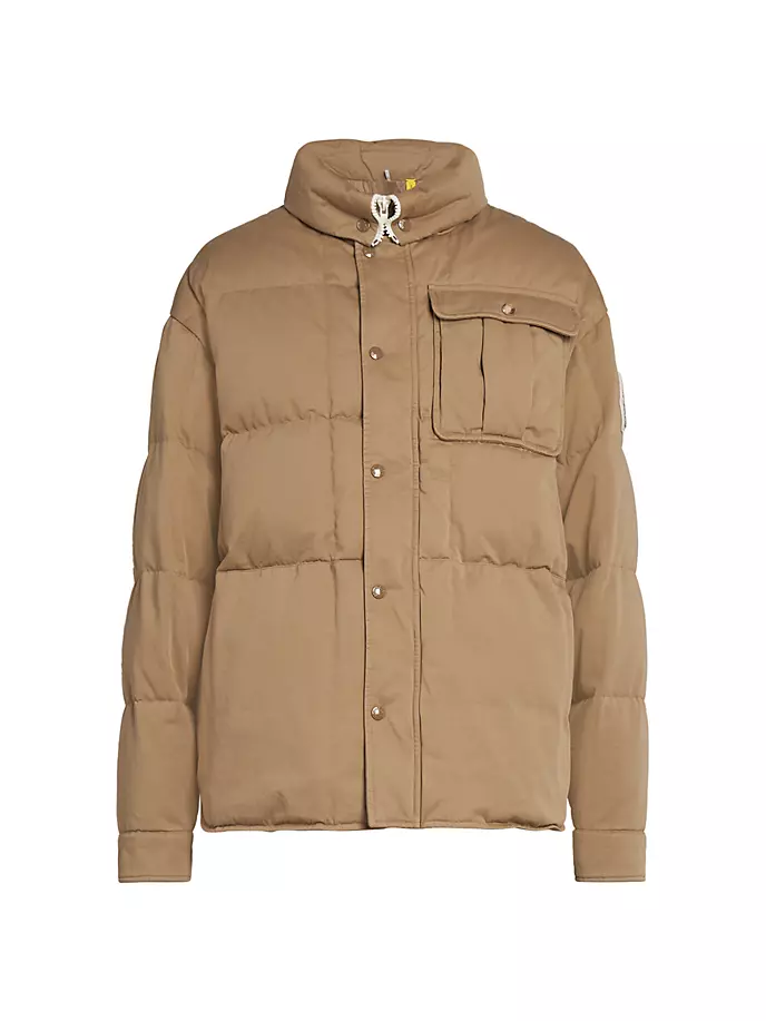 

Короткий пуховик Moncler x Palm Angels Fieldrush Moncler Genius, коричневый
