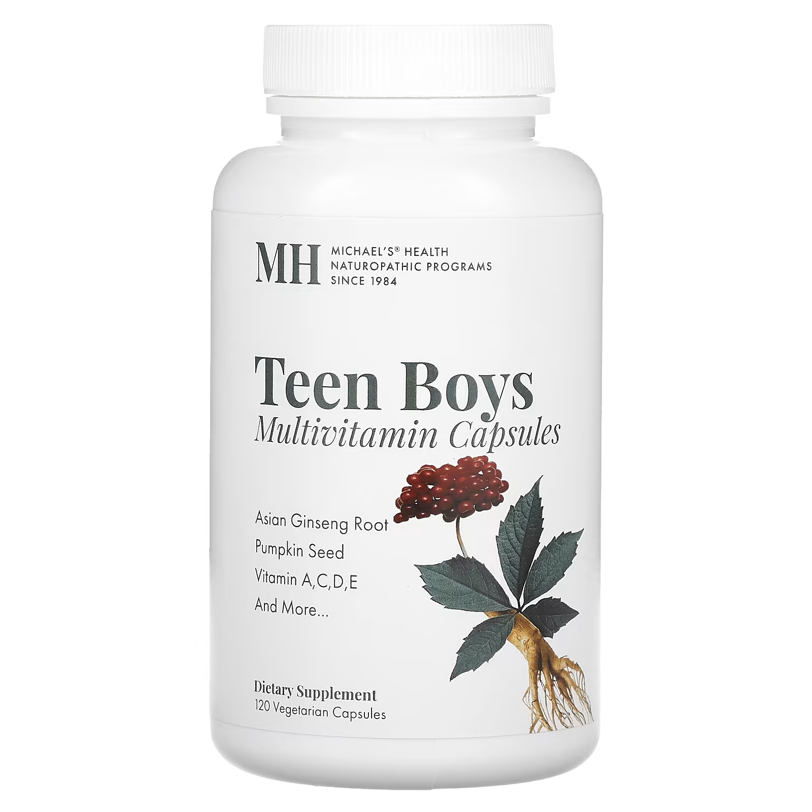 цена Michael's Naturopathic Мультивитамины для мальчиков-подростков, 120 вегетарианских капсул