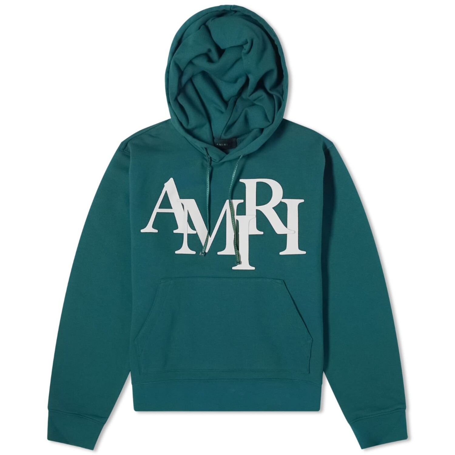 Худи Amiri Staggered Logo, зеленый