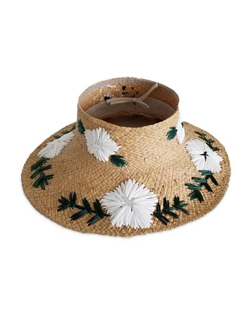 

Складной козырек Fleur из рафии Nikki Beach, цвет Tan/Beige