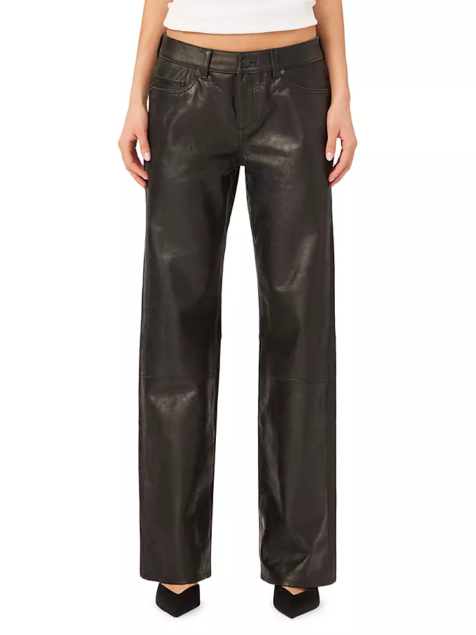 

Прямые винтажные брюки Drue с низкой посадкой Dl1961 Premium Denim, черный