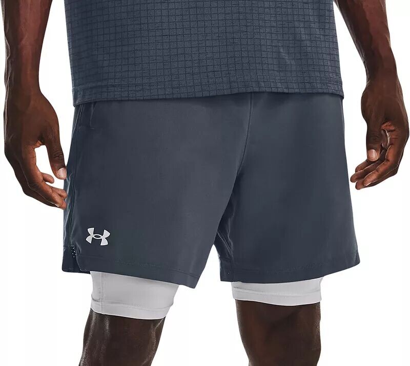 

Мужские тканые шорты 2-в-1 Under Armour Vanish, серый
