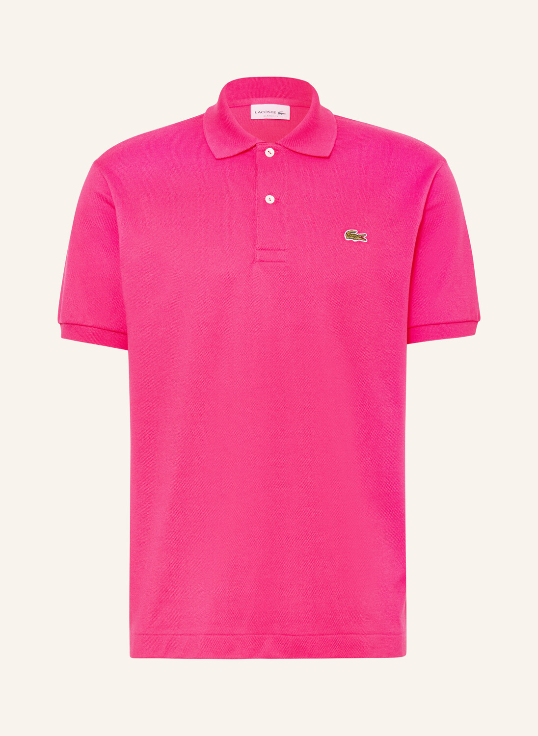 

Классическая рубашка-поло из пике LACOSTE, розовый