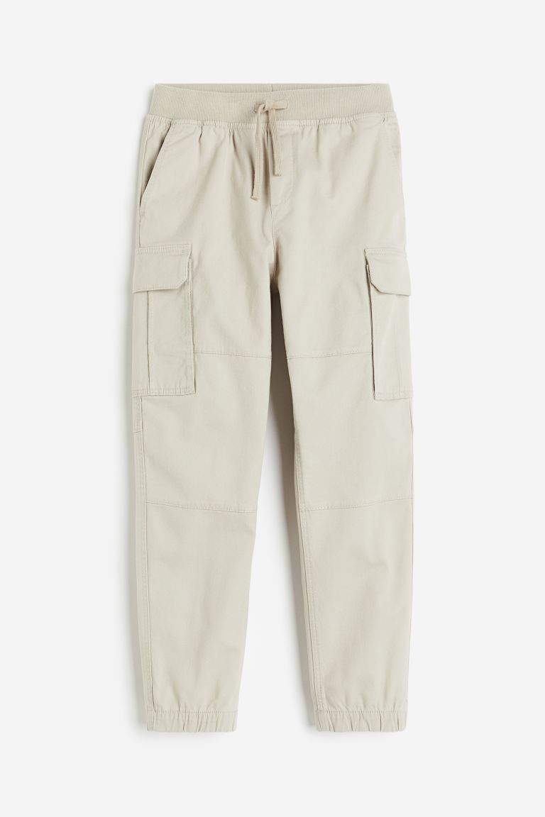 Брюки-Карго H&M, бежевый брюки карго gulliver карманы размер 170 черный