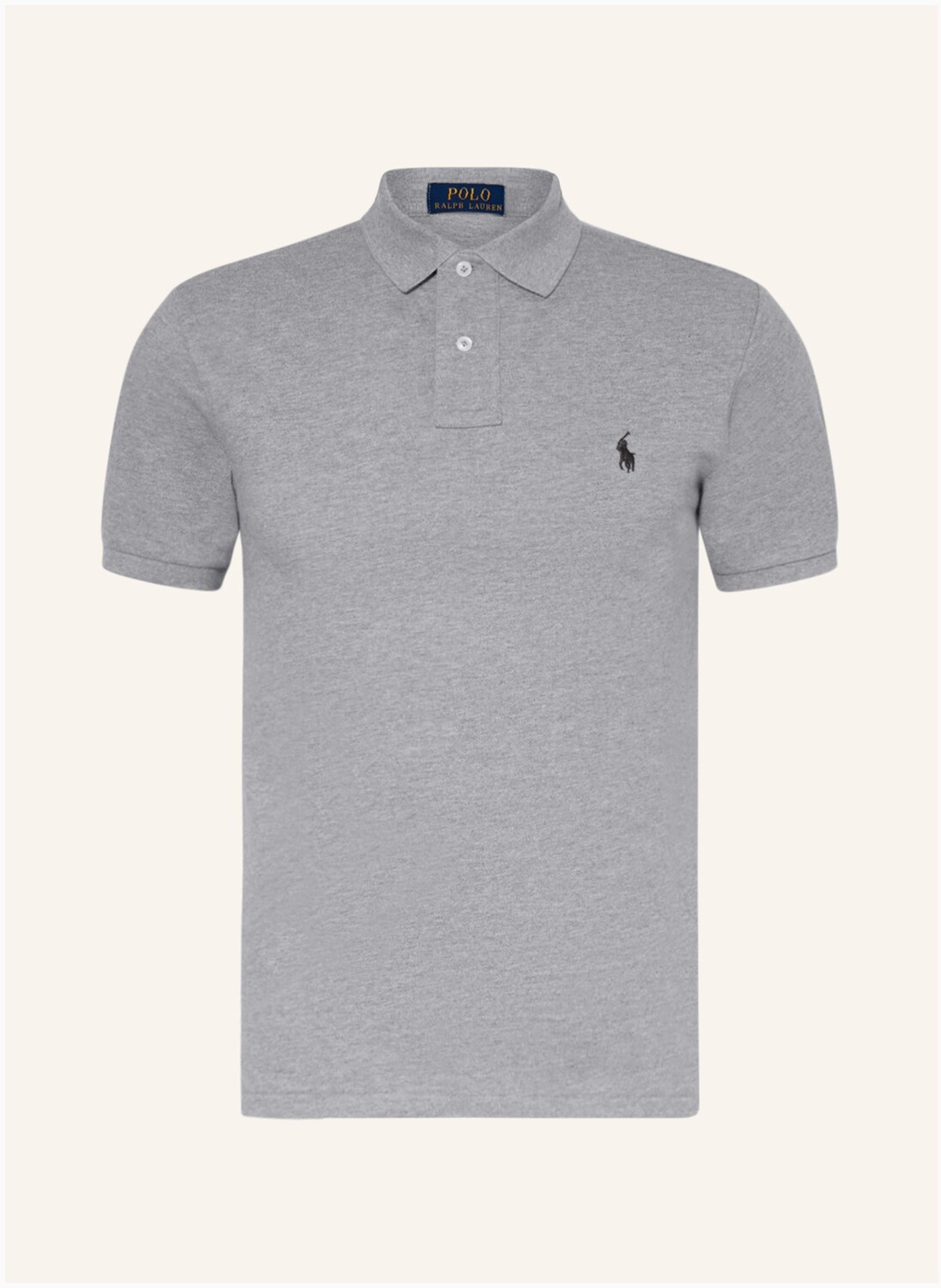 

Рубашка поло POLO RALPH LAUREN Piqué Slim Fit, серый