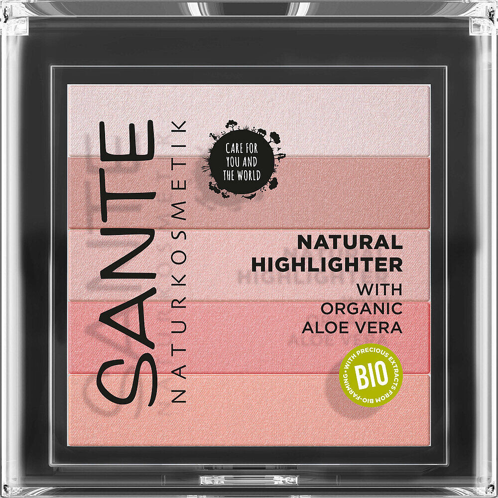 

Натуральный хайлайтер для лица 02 Sante, 7 гр