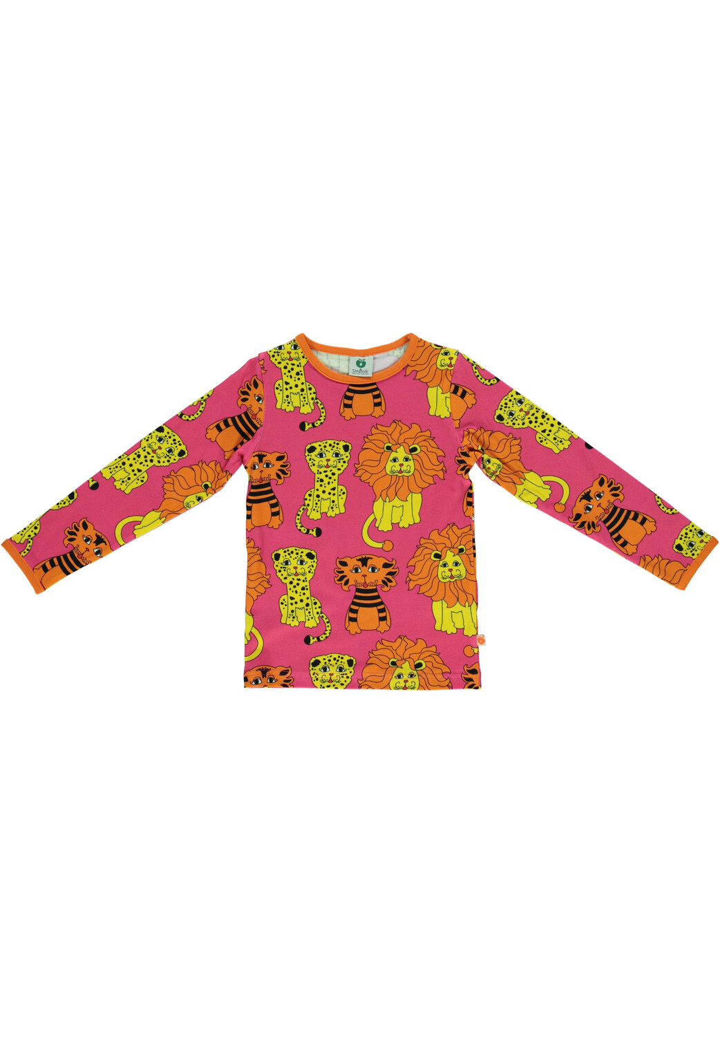 

Толстовка Småfolk Langarmshirt Tiger, Löwe, Leopard, цвет Carmine