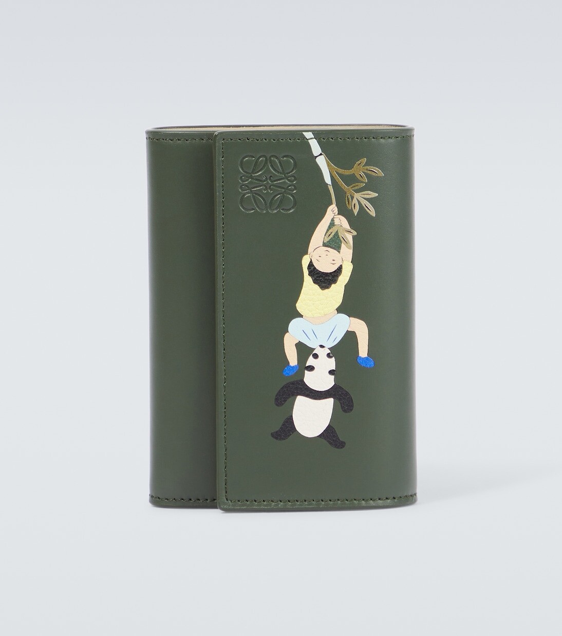 

Маленький кожаный кошелек x suna fujita Loewe, зеленый