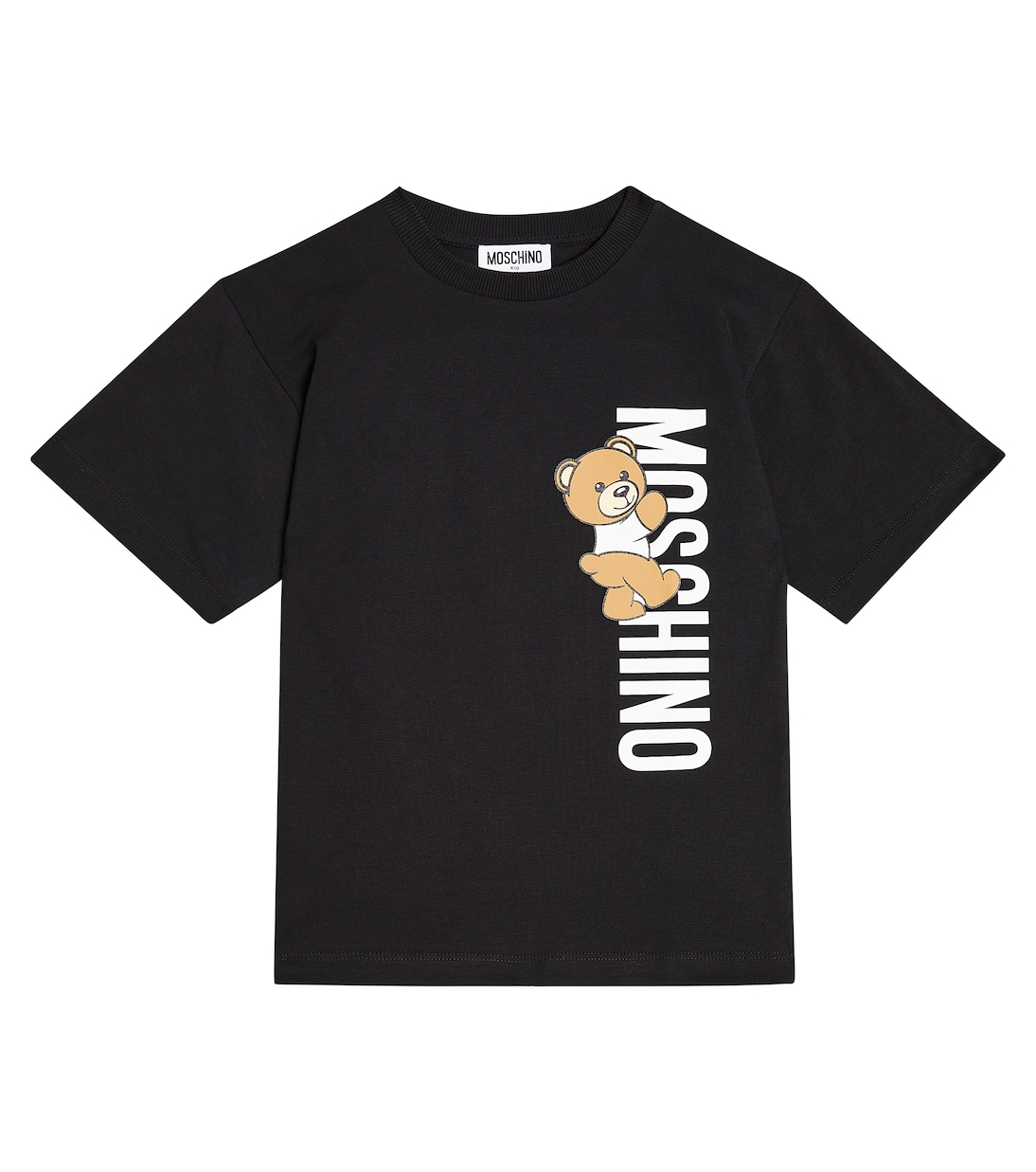 

Футболка из хлопкового джерси с мишкой teddy bear Moschino Kids, черный