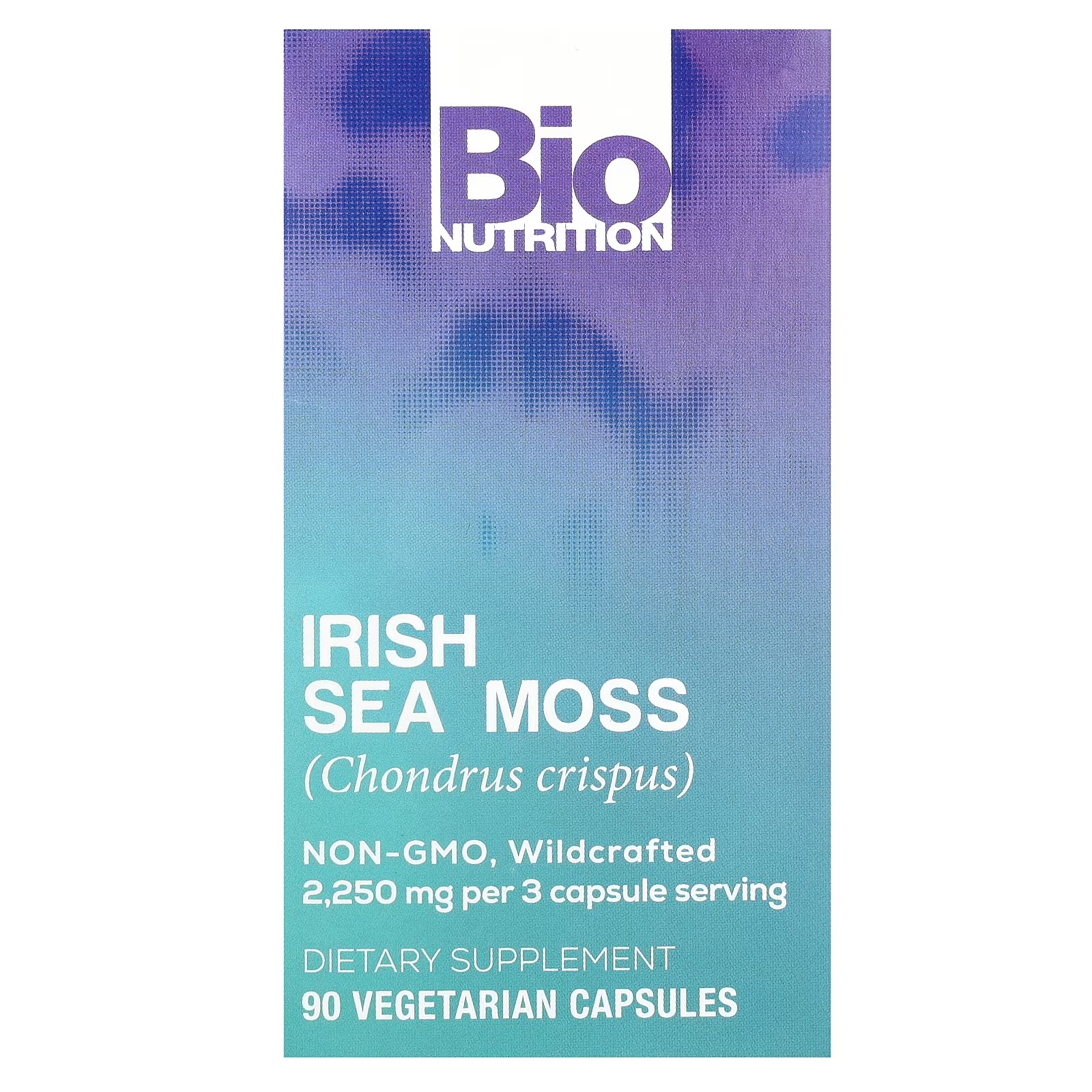 Ирландский морской мох Bio Nutrition, 90 капсул vitamatic ирландский морской мох 120 растительных капсул