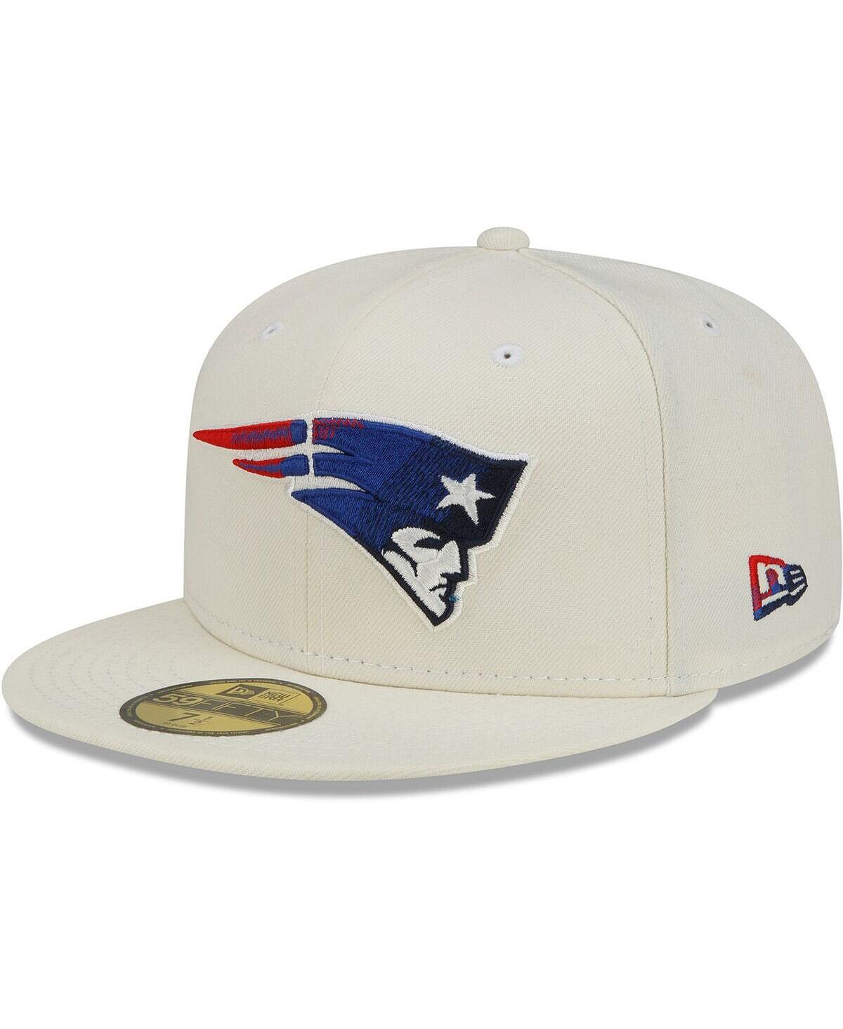

Мужская кремовая шляпа New England Patriots Chrome Color Dim 59FIFTY New Era