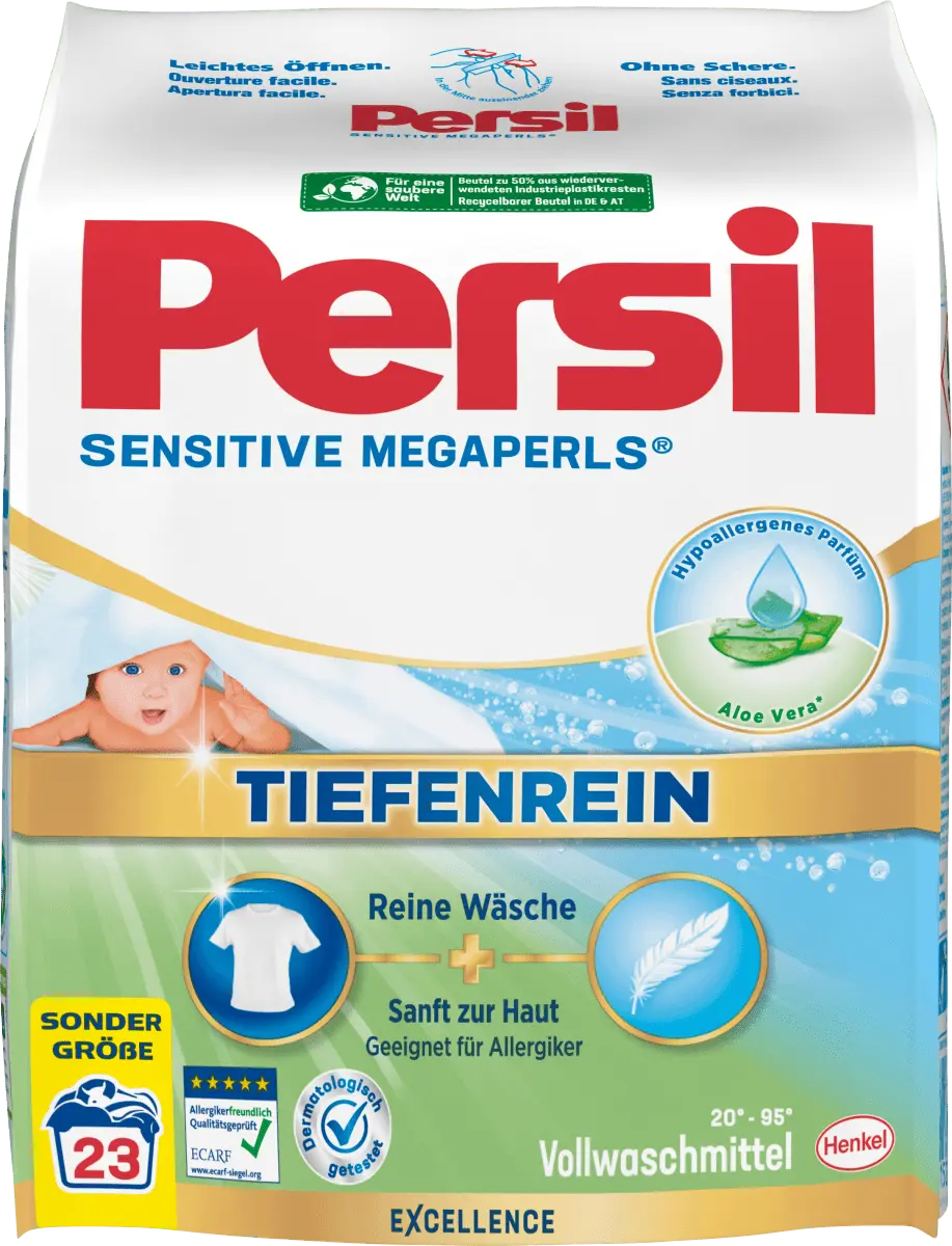 Сверхмощное моющее средство Sensitive Megaperls 23Wl Persil