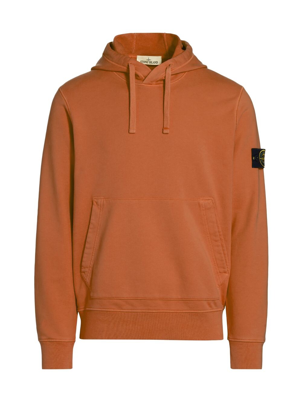 

Худи из хлопка с логотипом Stone Island, Коричневый