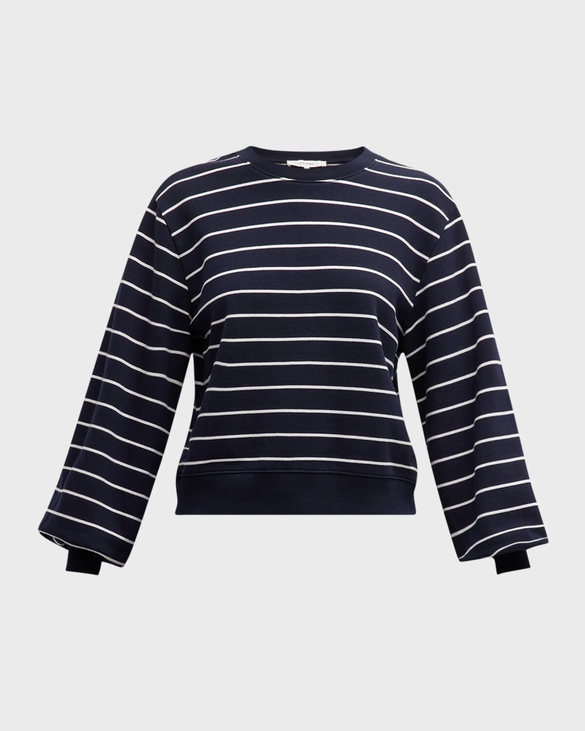 

Толстовка в полоску с блузоном и рукавами Frame, цвет Navy Multi