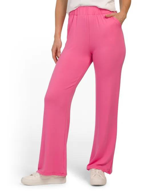 

Широкие брюки с 2 передними карманами Elan, цвет Fuschia