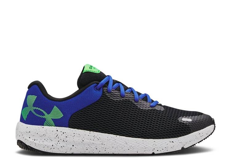 

Кроссовки Under Armour CHARGED PURSUIT 2 'BIG LOGO SPECKLE - BLACK BLUE GREEN', черный