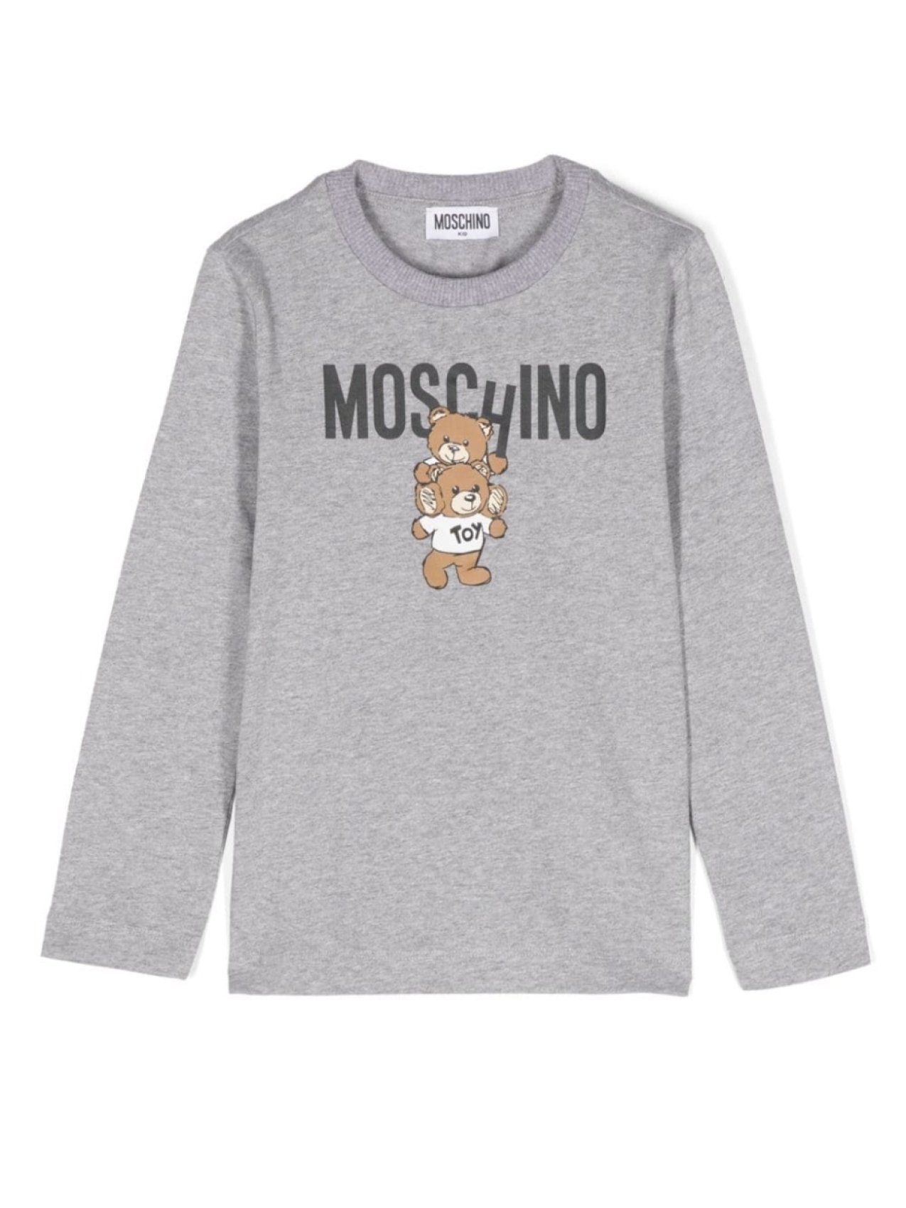 

Moschino Kids футболка с принтом Teddy Bear, серый