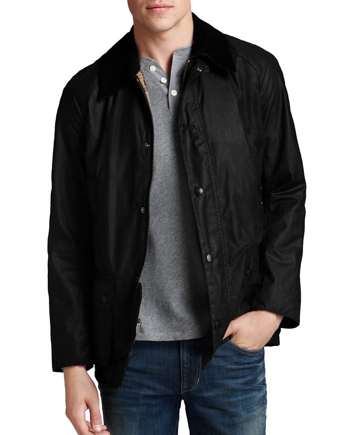 

Приталенная куртка Ashby из вощеного хлопка Barbour, Черный