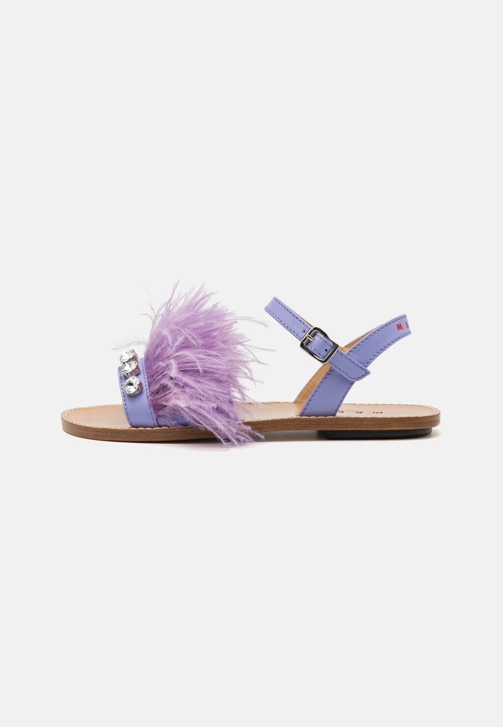 

Балетки с ремешками Marni, цвет lilac