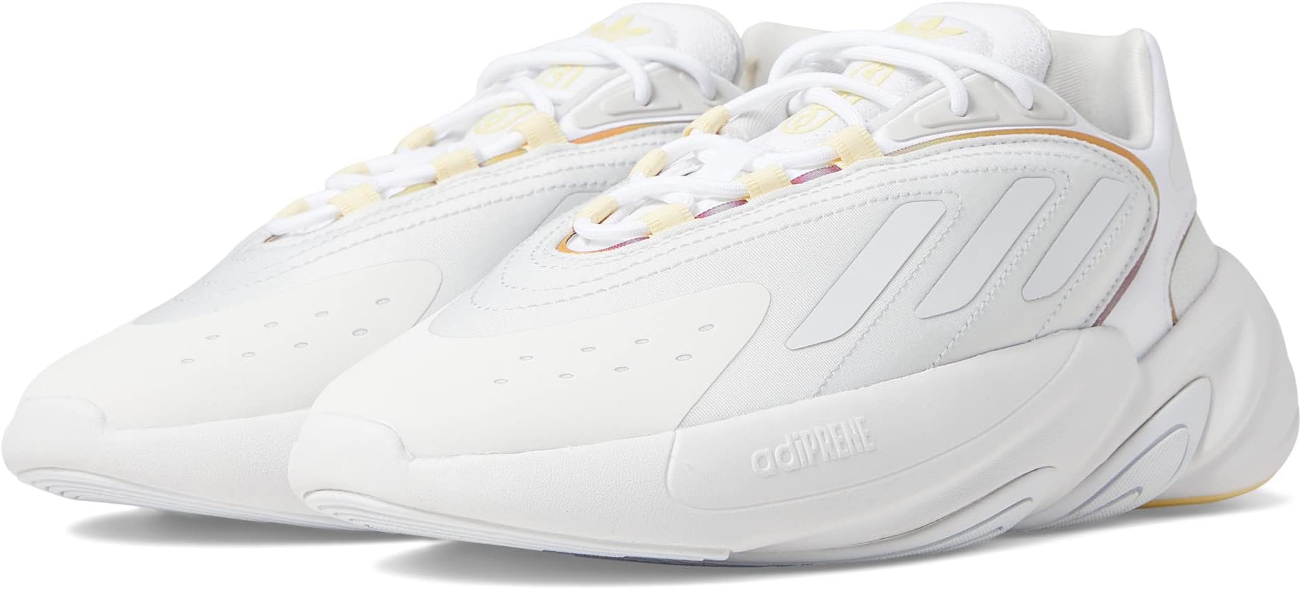 цена Кроссовки Ozelia adidas, цвет White/Crystal White/Almost Yellow