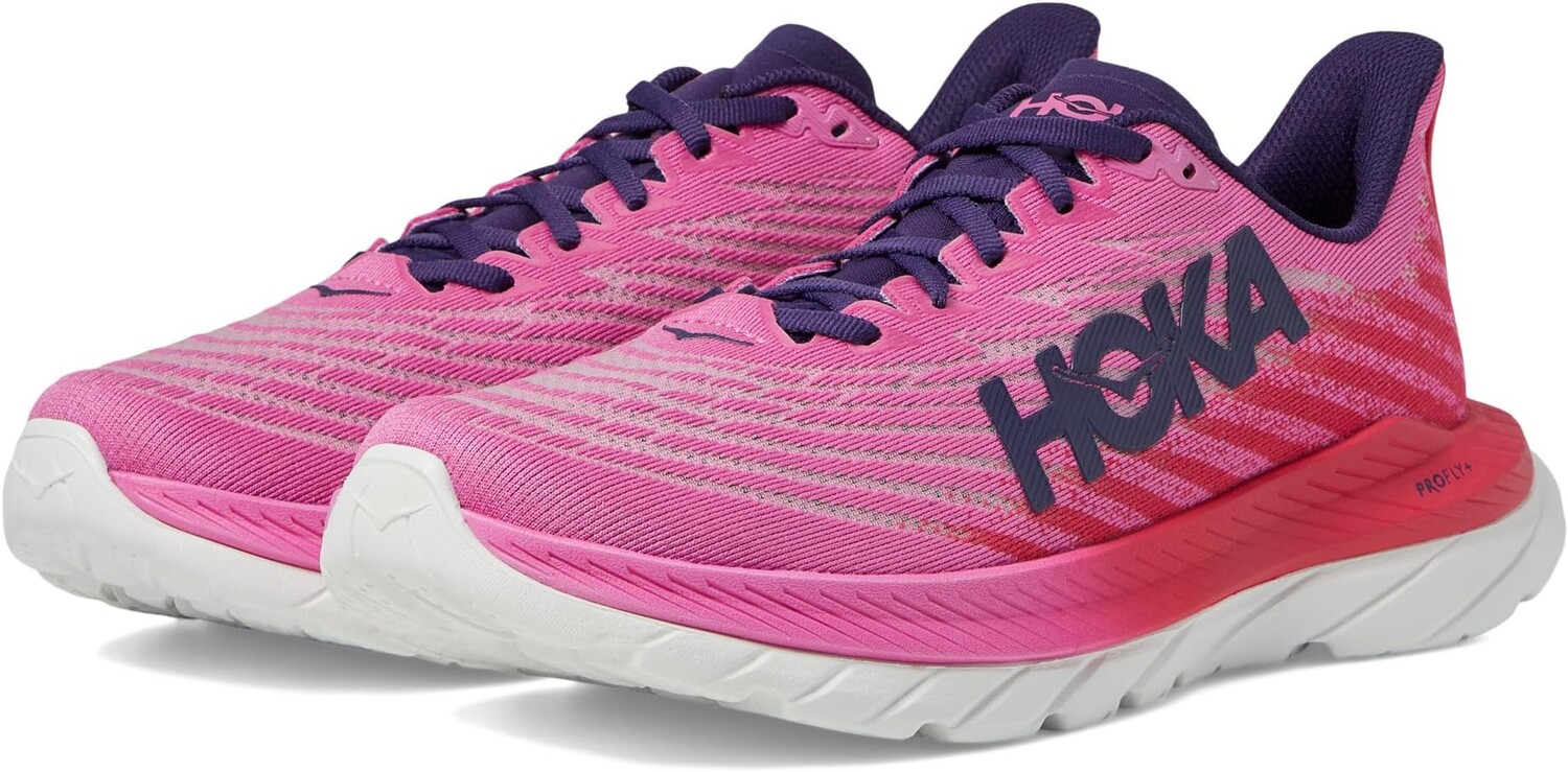 

Кроссовки Mach 5 Hoka, цвет Raspberry/Strawberry