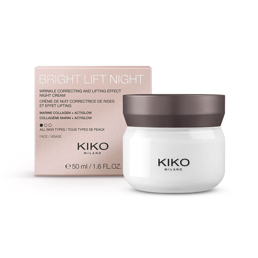 

Лифтинг-матирующий ночной крем с морским коллагеном Kiko Milano New Bright Lift, 50 мл