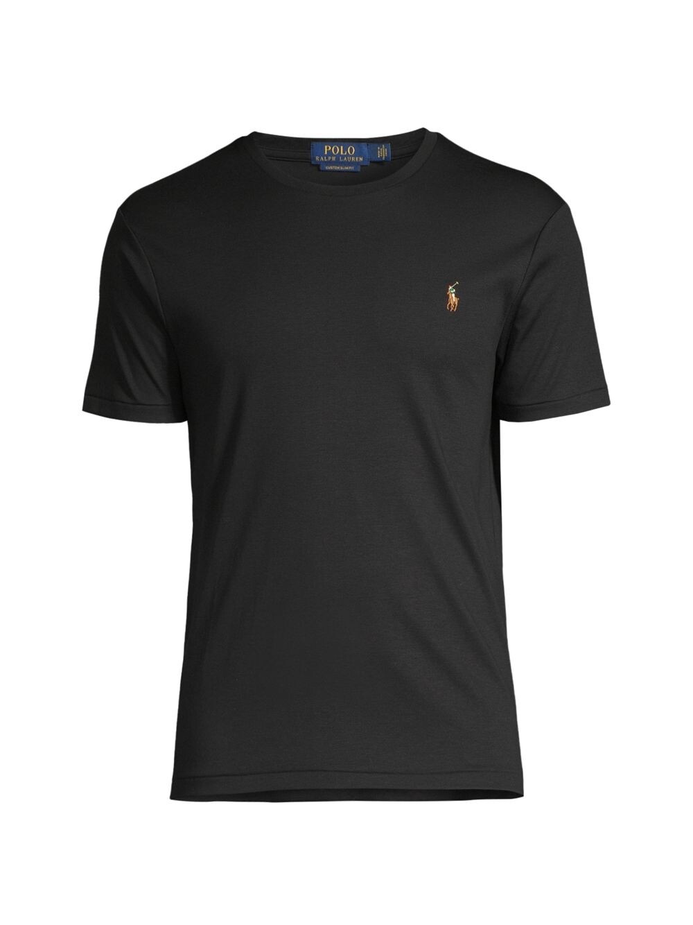 

Хлопковая футболка Пима Polo Ralph Lauren, черный