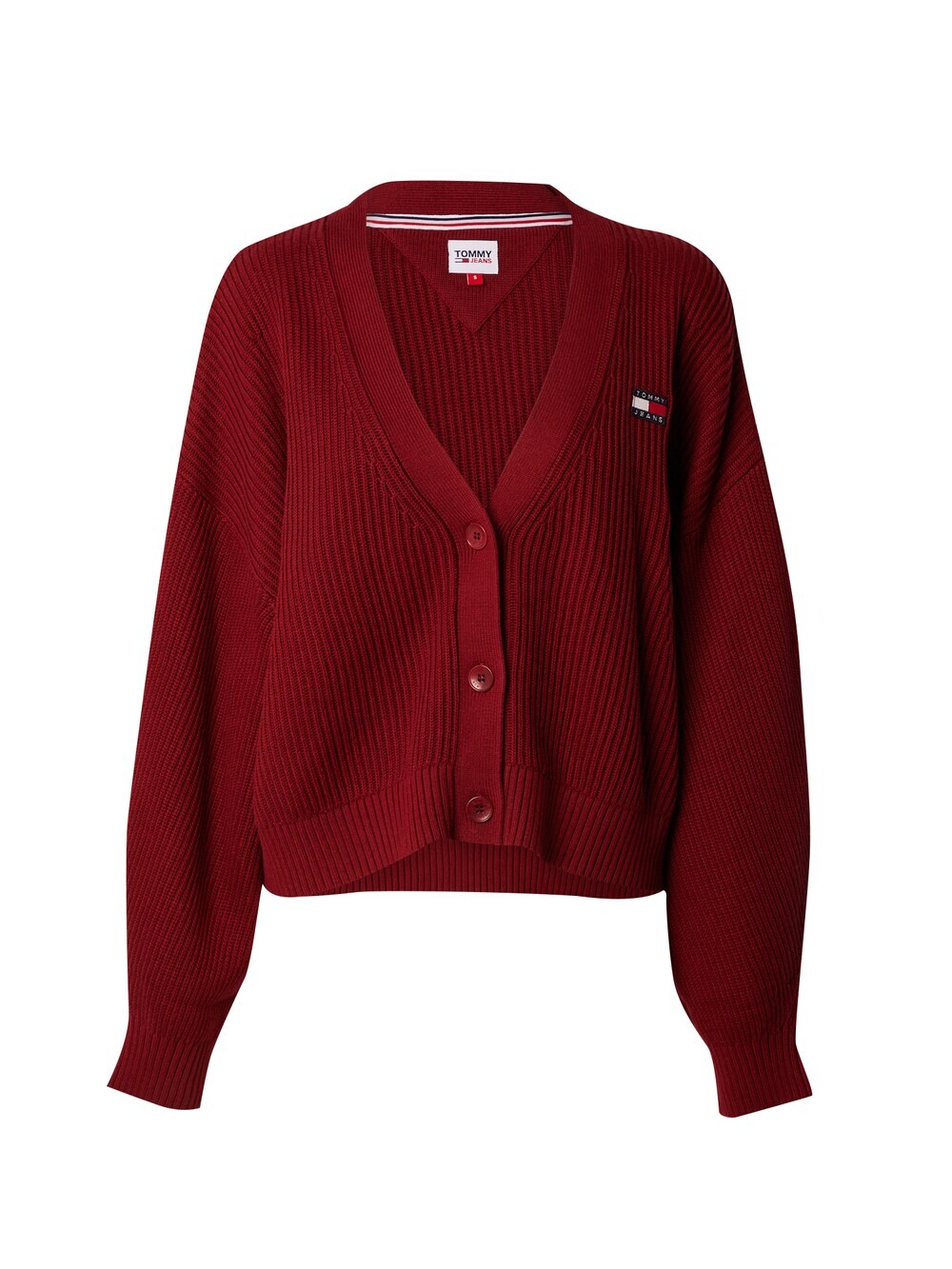 

Вязаный кардиган Tommy Jeans Essential, бургундия