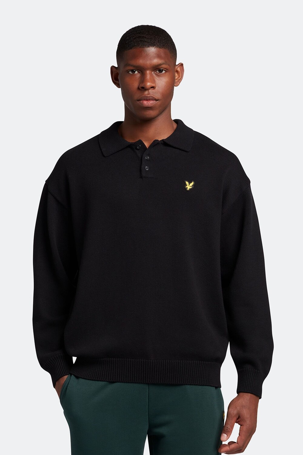 

Черная трикотажная рубашка-поло Lyle & Scott, черный