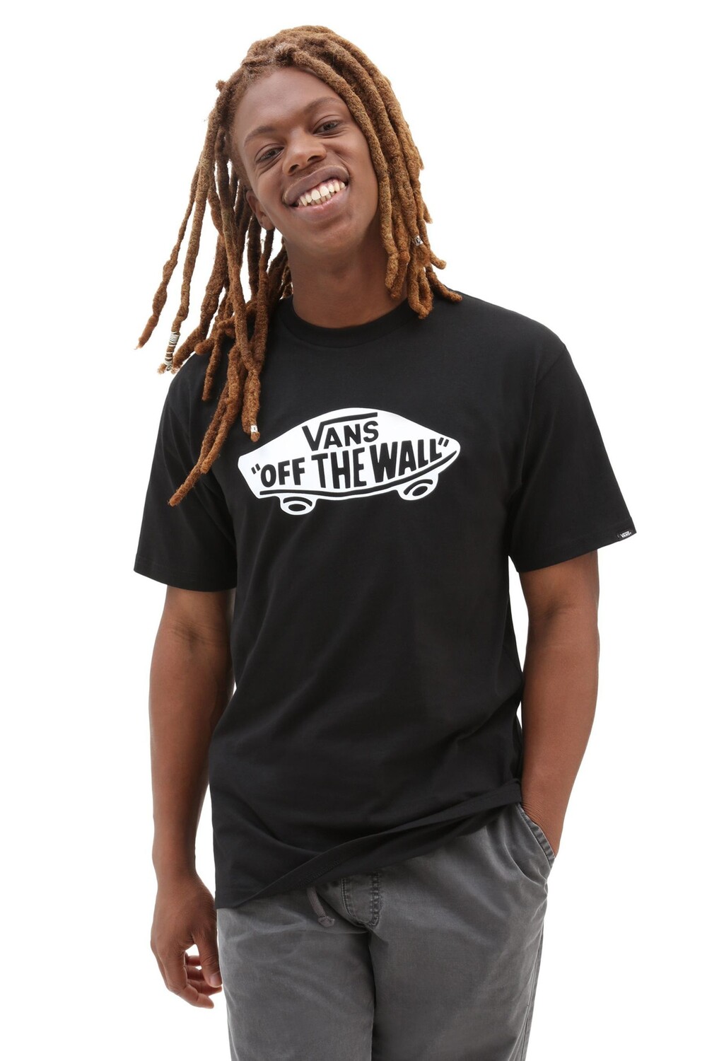 

Стиль 76 короткий рукав футболка Vans, черный
