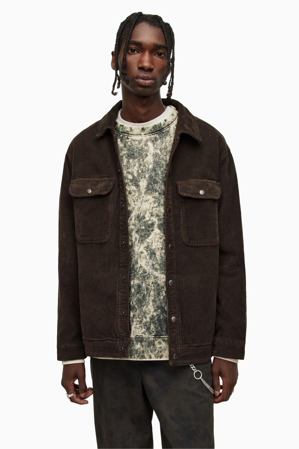 

Коричневая рубашка AllSaints Castleford All Saints, коричневый
