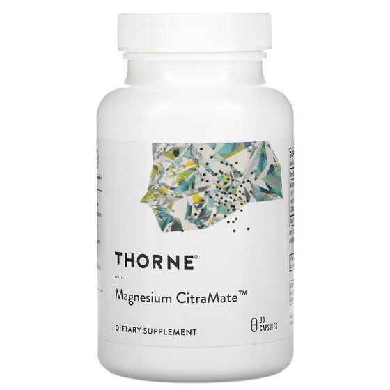 Пищевая добавка Thorne Цитрамат магния Цитрамат магния, 90 капсул 60 капсул магния глицина стимулирует мышечный нерв натуральные капсулы бесплатно пищевая добавка здоровое питание