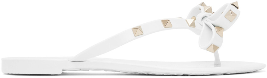 

Белые сандалии Valentino Garavani Rockstud