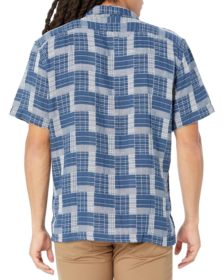 

Рубашка Levi's Premium The Sunset Camp Shirt, цвет Ellie Plaid Ensign Blue