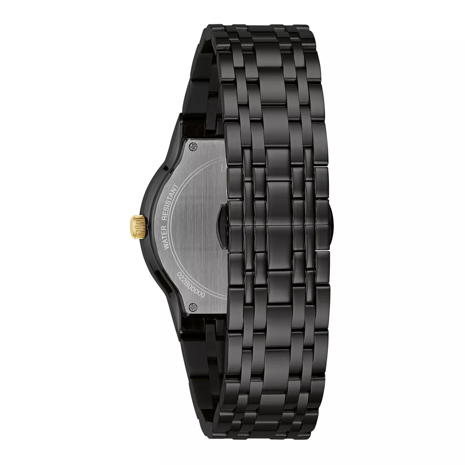 

Мужские черные часы из нержавеющей стали с бриллиантами - 98D166 Bulova